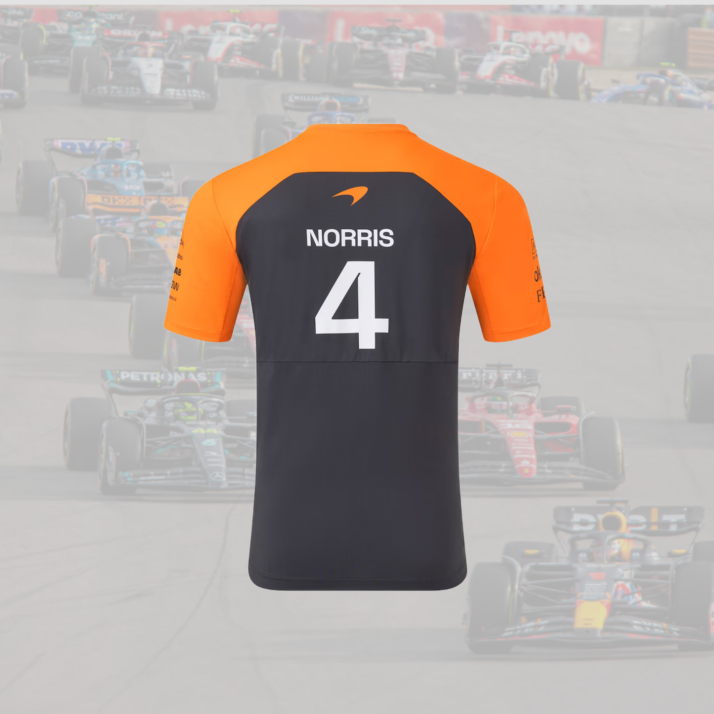 2025 McLaren Team Lando Norris Driver Set Up T-Shirt - Phantom