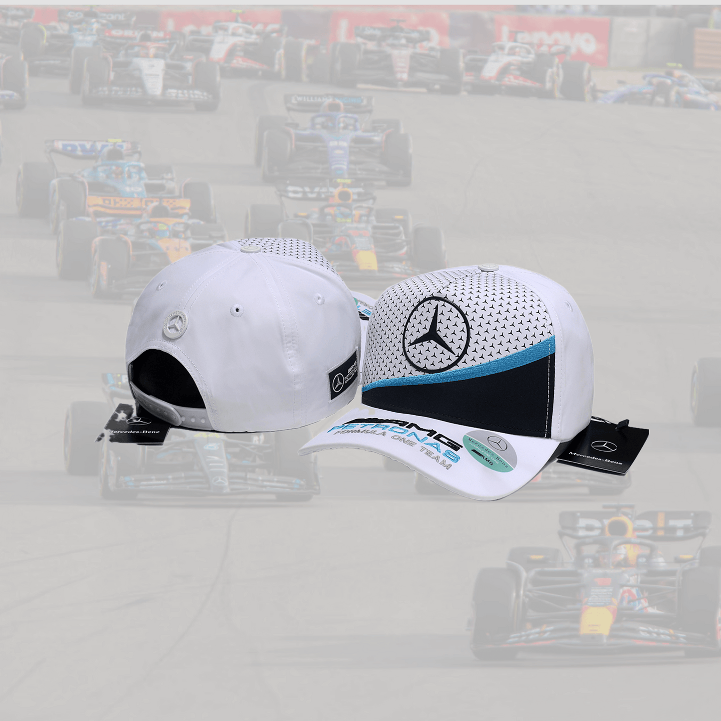 Mercedes Benz F1 Team White Trucker Cap