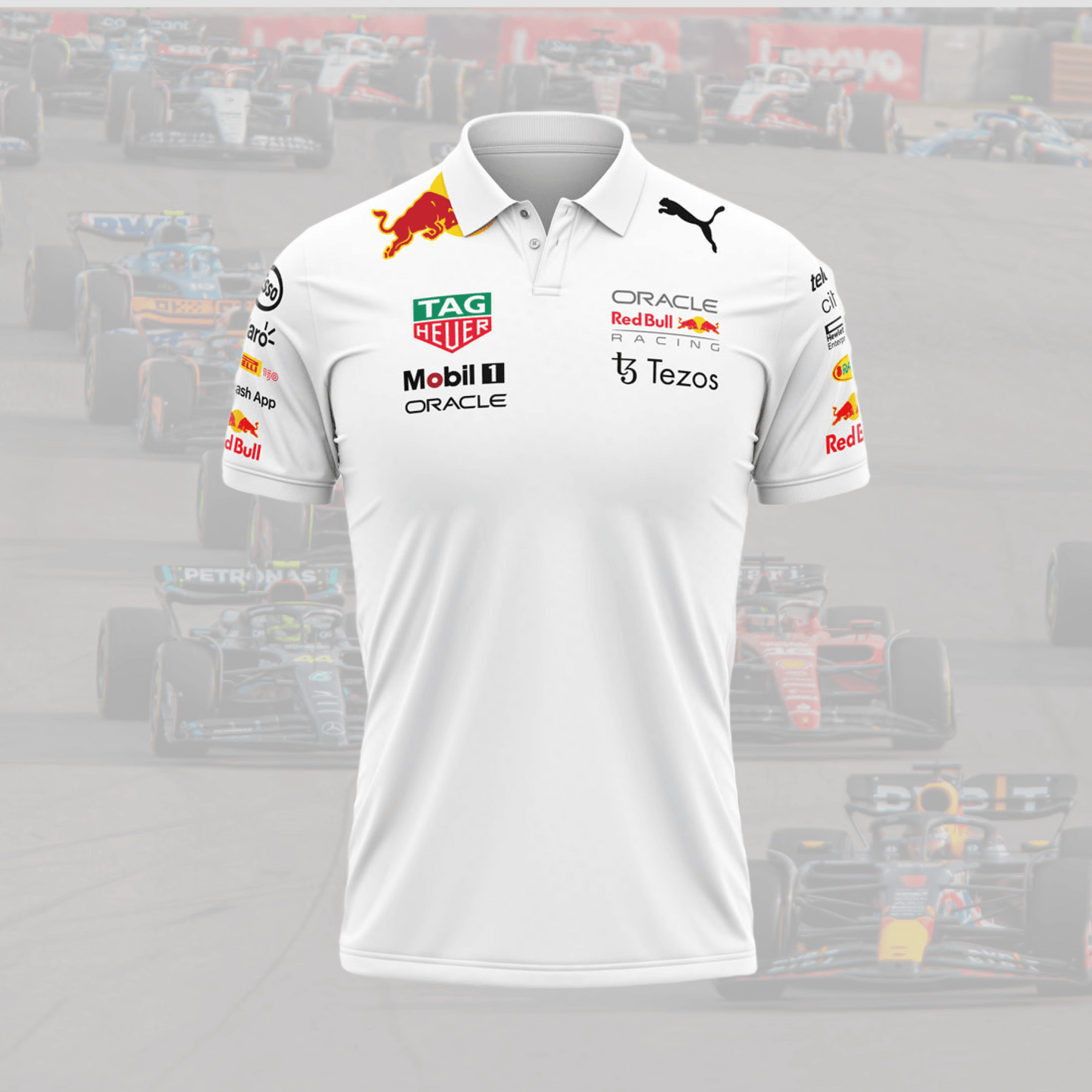 2022 Red Bull Team Polo White