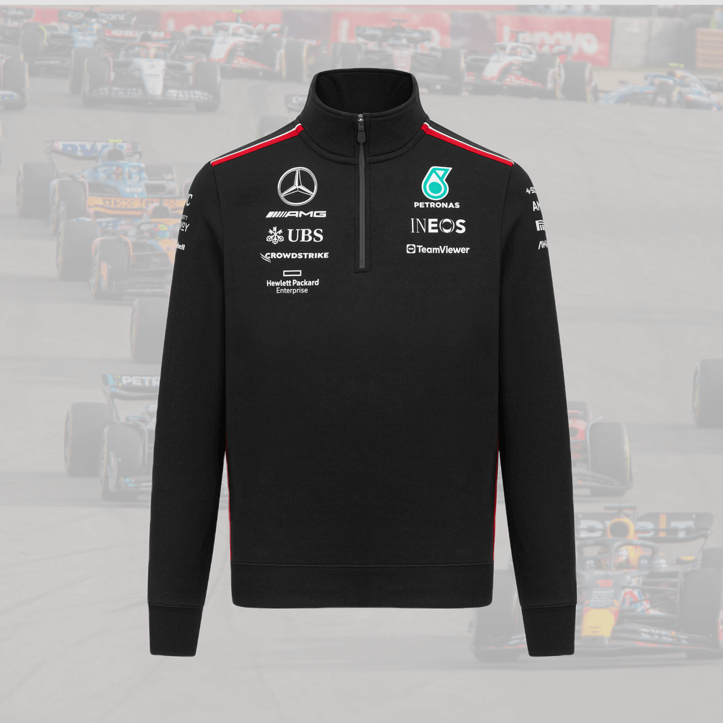 2023 Mercedes F1 Team 1/4 Zip Sweatshirt