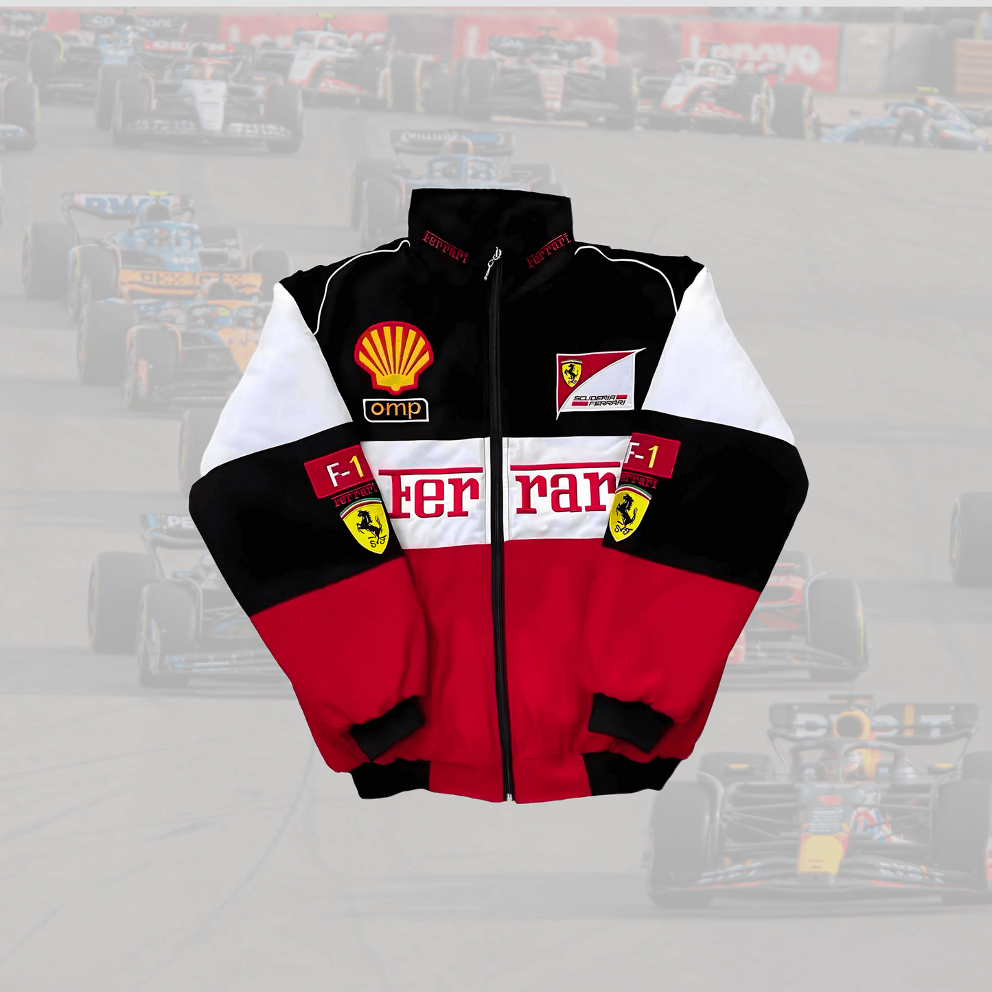 Ferrari F1 Shell White Racing Jacket