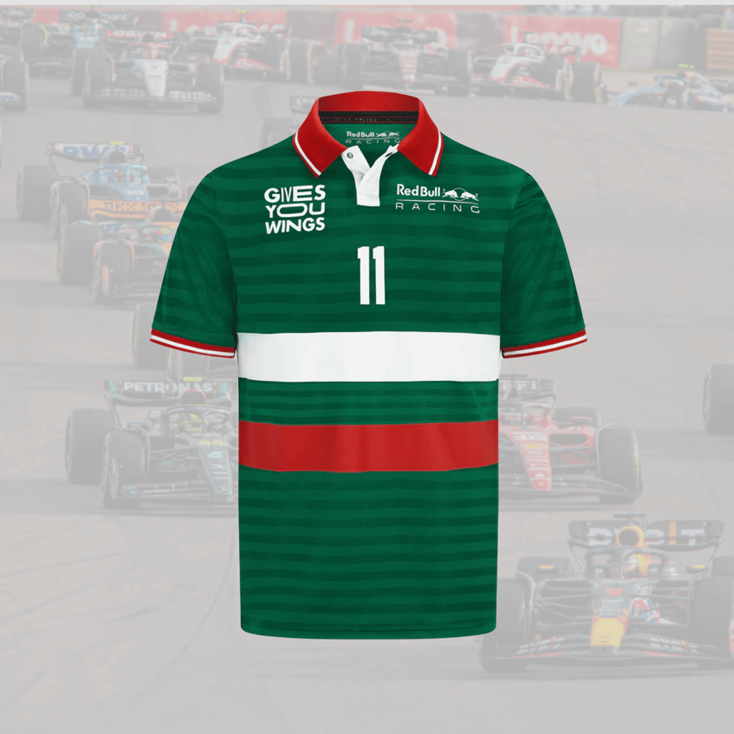 2022 Sergio Perez Green Driver Polo