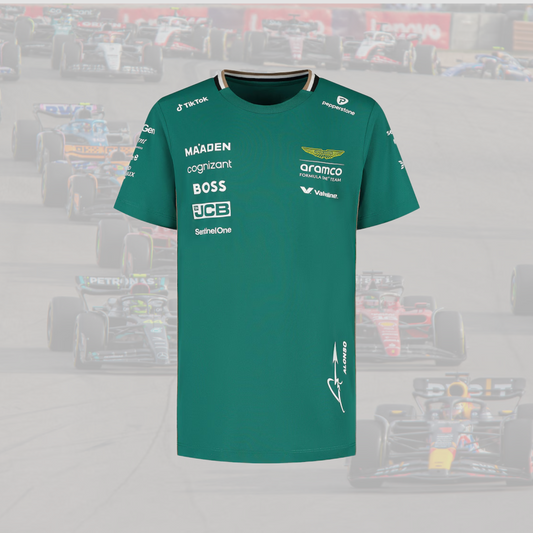 2025 Aston Martin Aramco Cognizant F1 Fernando Alonso Team Driver T-Shirt