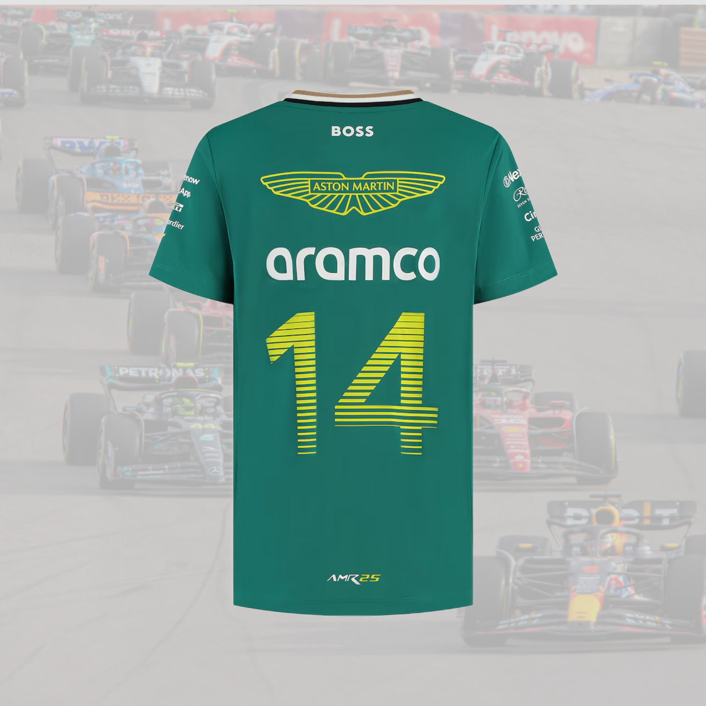 2025 Aston Martin Aramco Cognizant F1 Fernando Alonso Team Driver T-Shirt