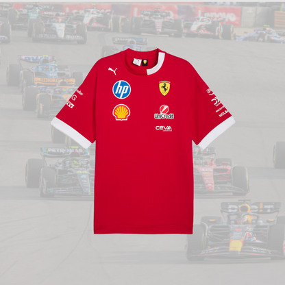 2025 Scuderia Ferrari Driver T-Shirt - Red