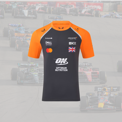 2025 McLaren Team Lando Norris Driver Set Up T-Shirt - Phantom