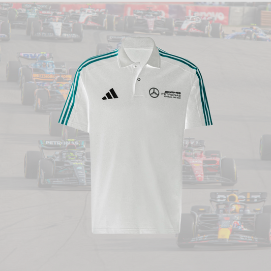 2025 MERCEDES - AMG PETRONAS FORMULA ONE TEAM MEN - Polo shirt - white