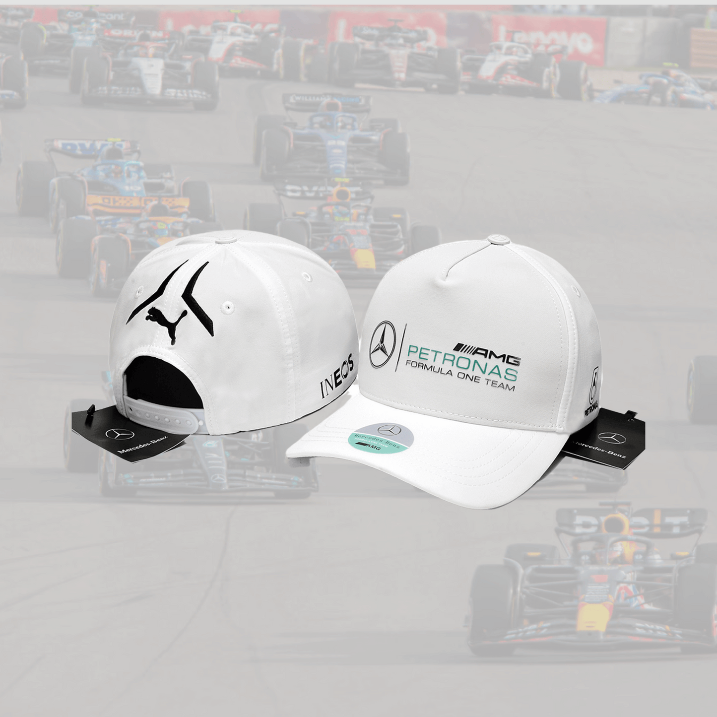 2023 Mercedes Benz F1 Team Cap White