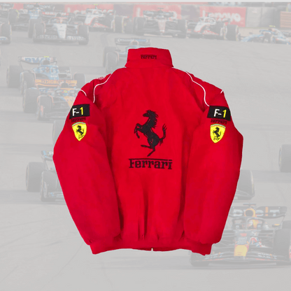 Ferrari F1 Shell Red Racing Jacket