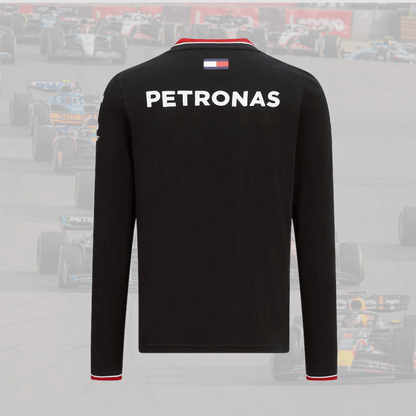 2021 Mercedes F1 Team Long Sleeved T-Shirt Black