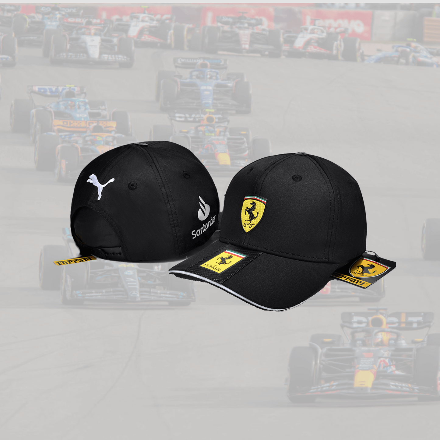 Ferrari F1 Classic Logo Cap Black