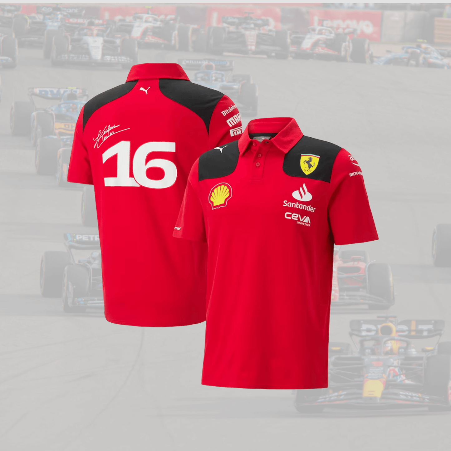 2023 Ferrari F1 Charles Leclerc Driver Polo