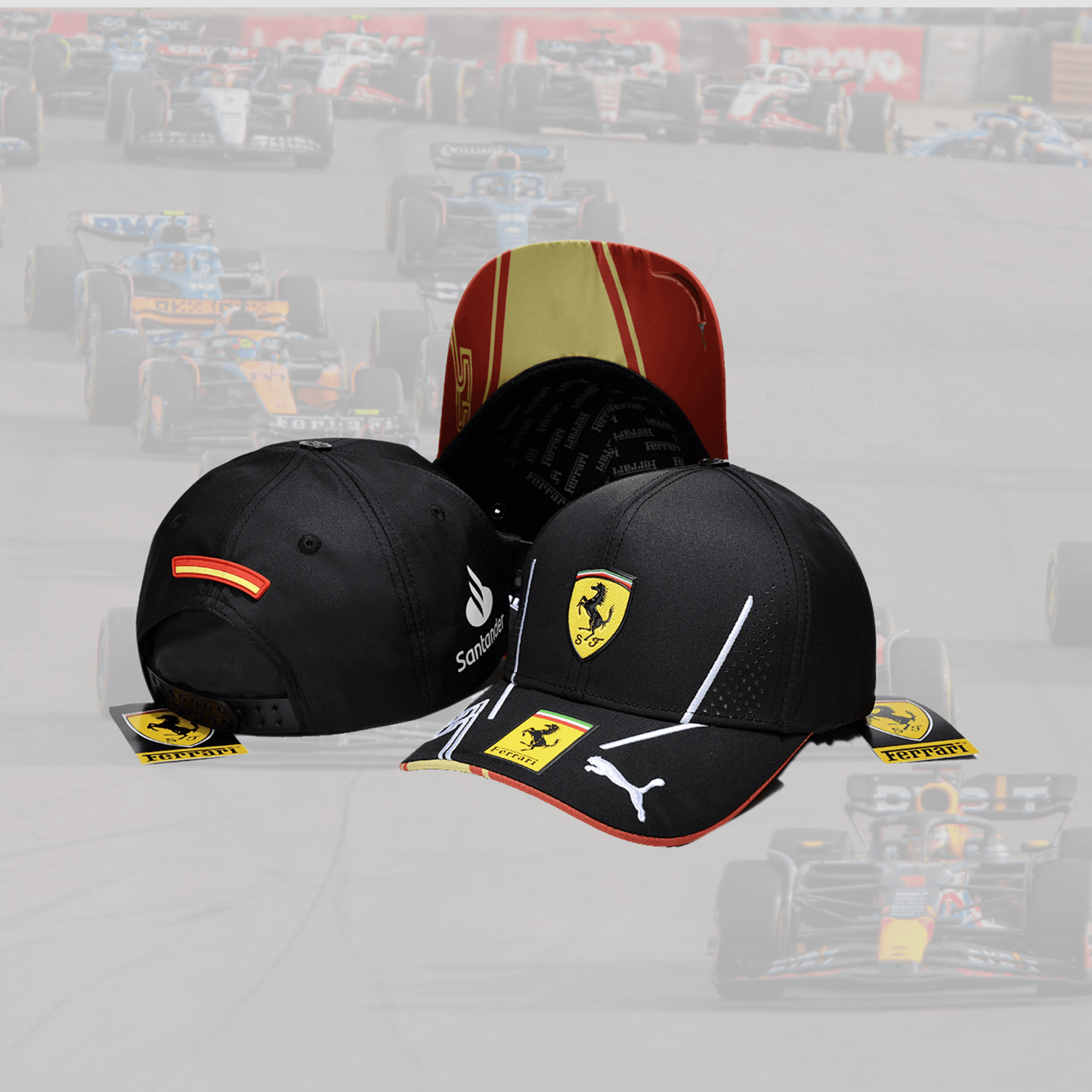 2024 Ferrari F1 Italian Stripes Edition Team Cap Black