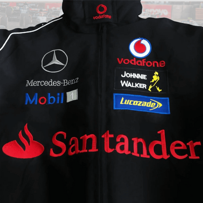 Mercedes F1 Black Racing Jacket