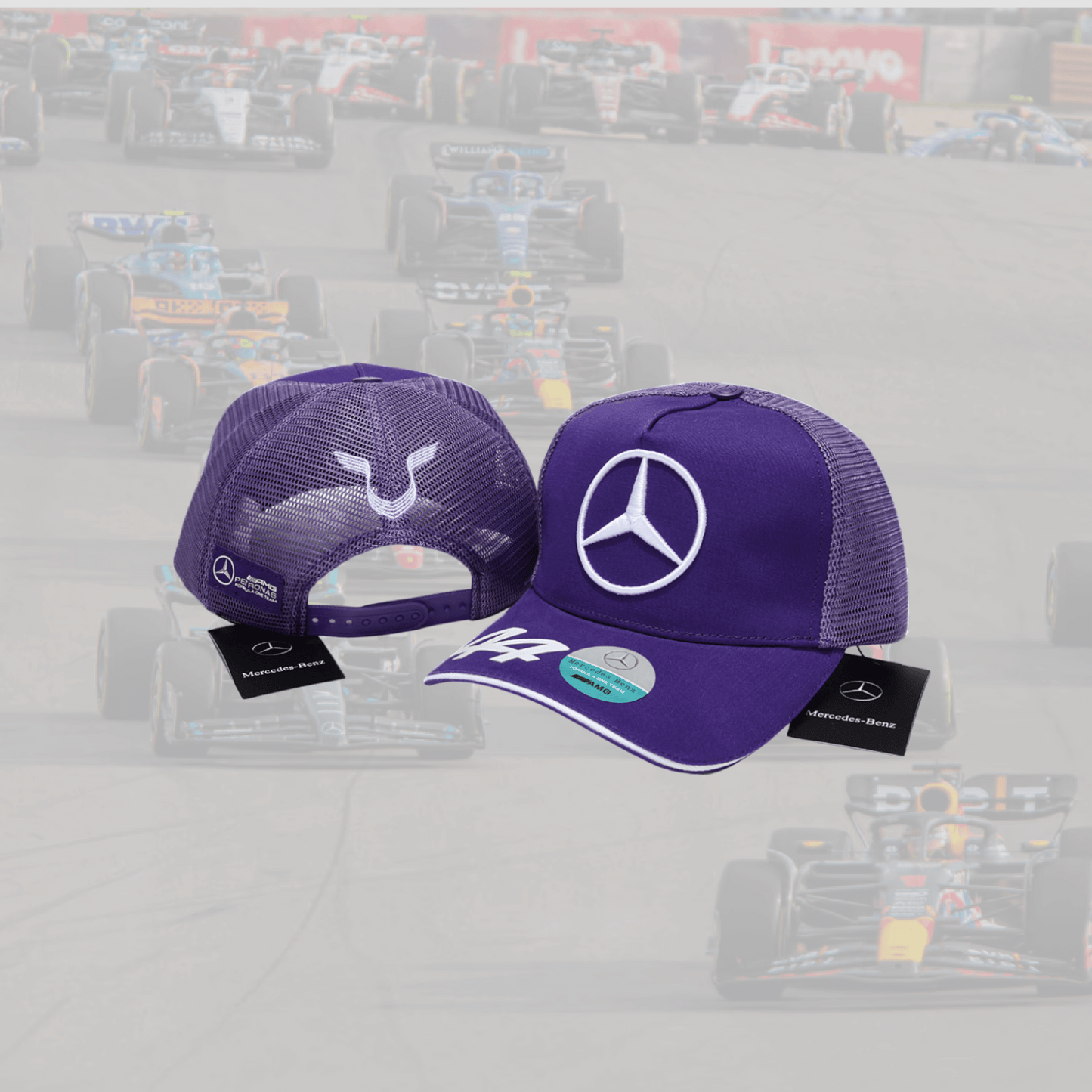 2024 Lewis Hamilton Purple Trucker Cap